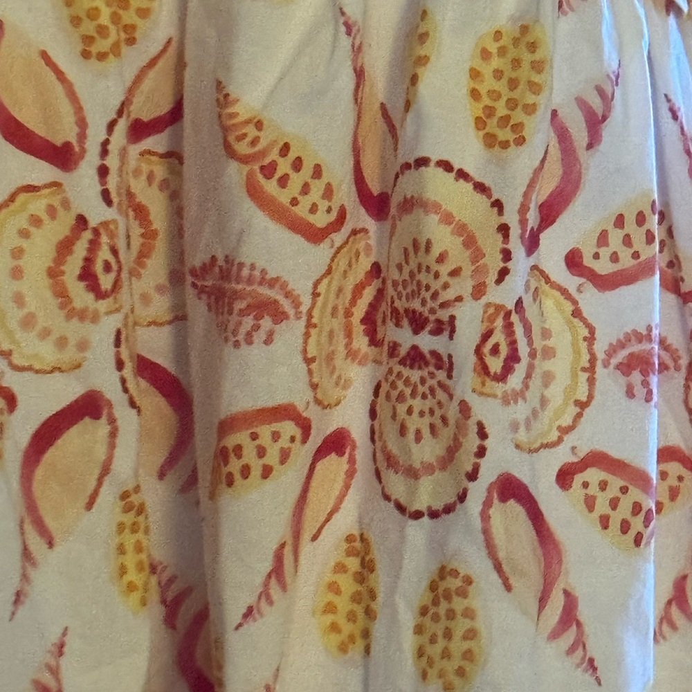 Hill House Home Sydney Nap Dress Orange  Shell Floral Dress - Picture 6 of 11